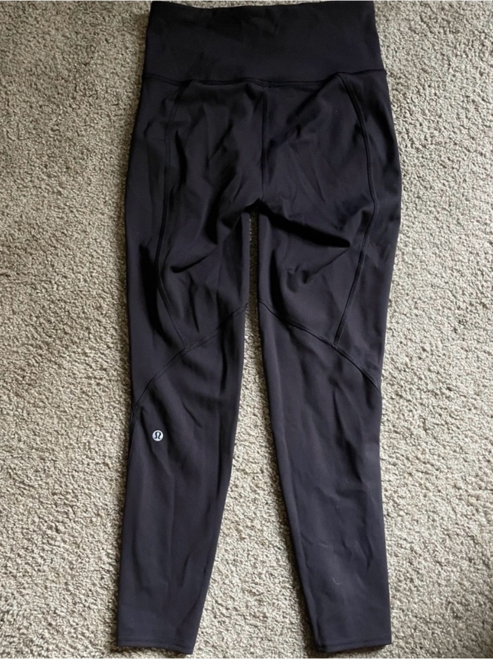 lululemon athletica Black Seam-Panel Performance Leggings
